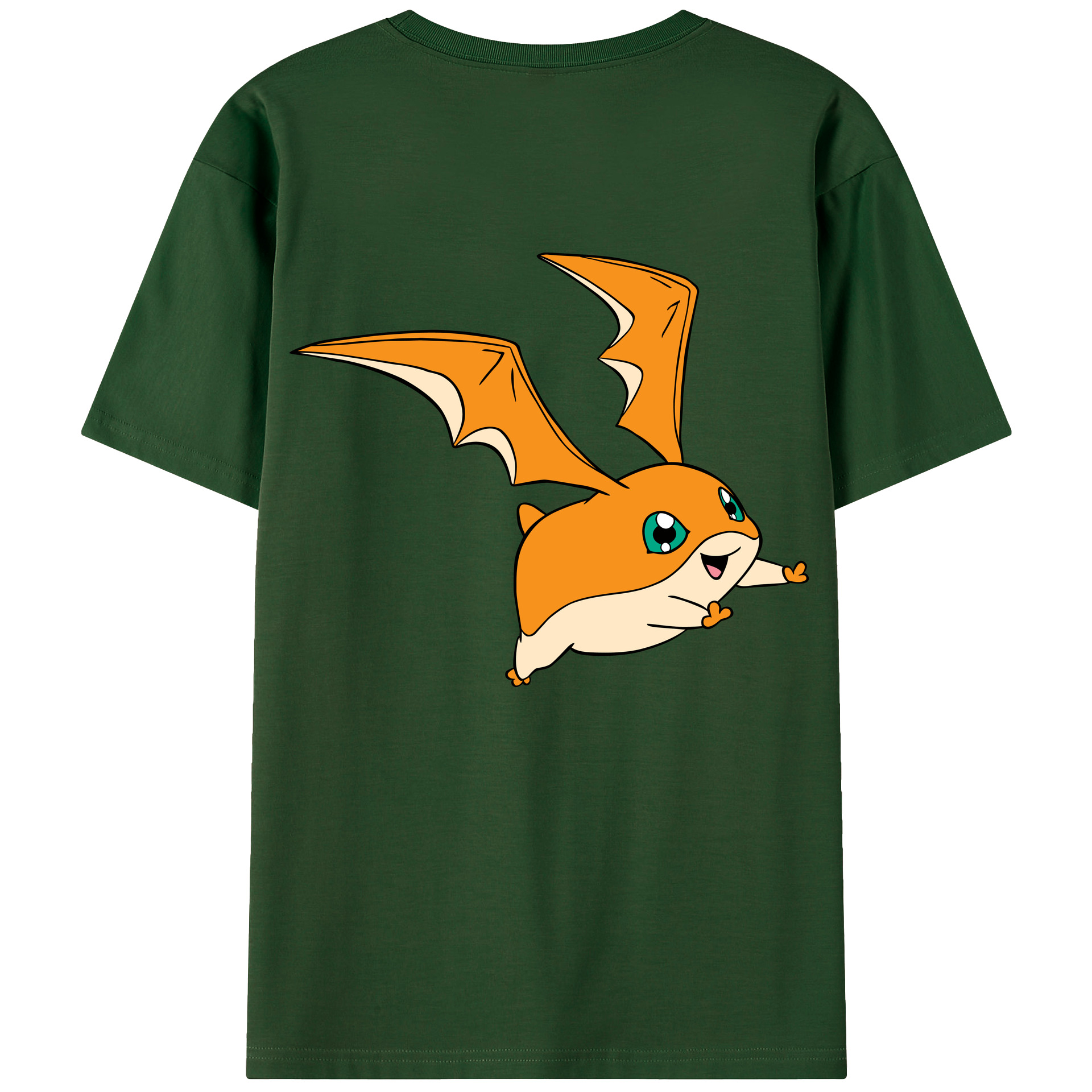 （画像用） Digimon デジタルモンスター/デジモン 綿100％半袖Tシャツ（背面プリント）